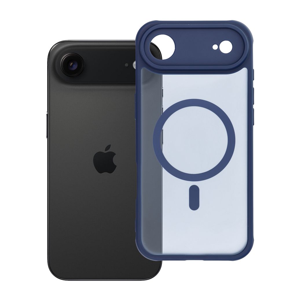 Husa Full mat Mag pentru iPhone 17 AIR Compatible cu Magsafe Albastru