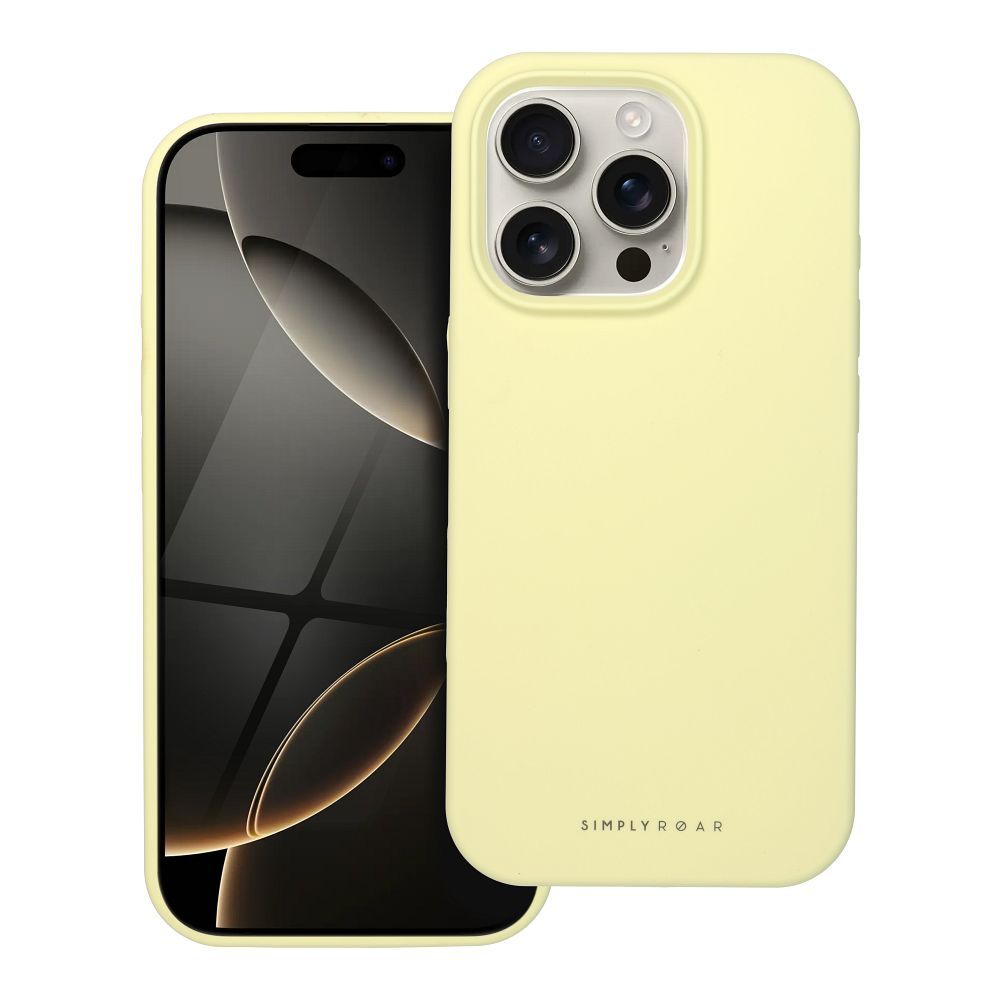 Husa Roar Cloud Skin pentru iPhone 16 Pro Galben deschis
