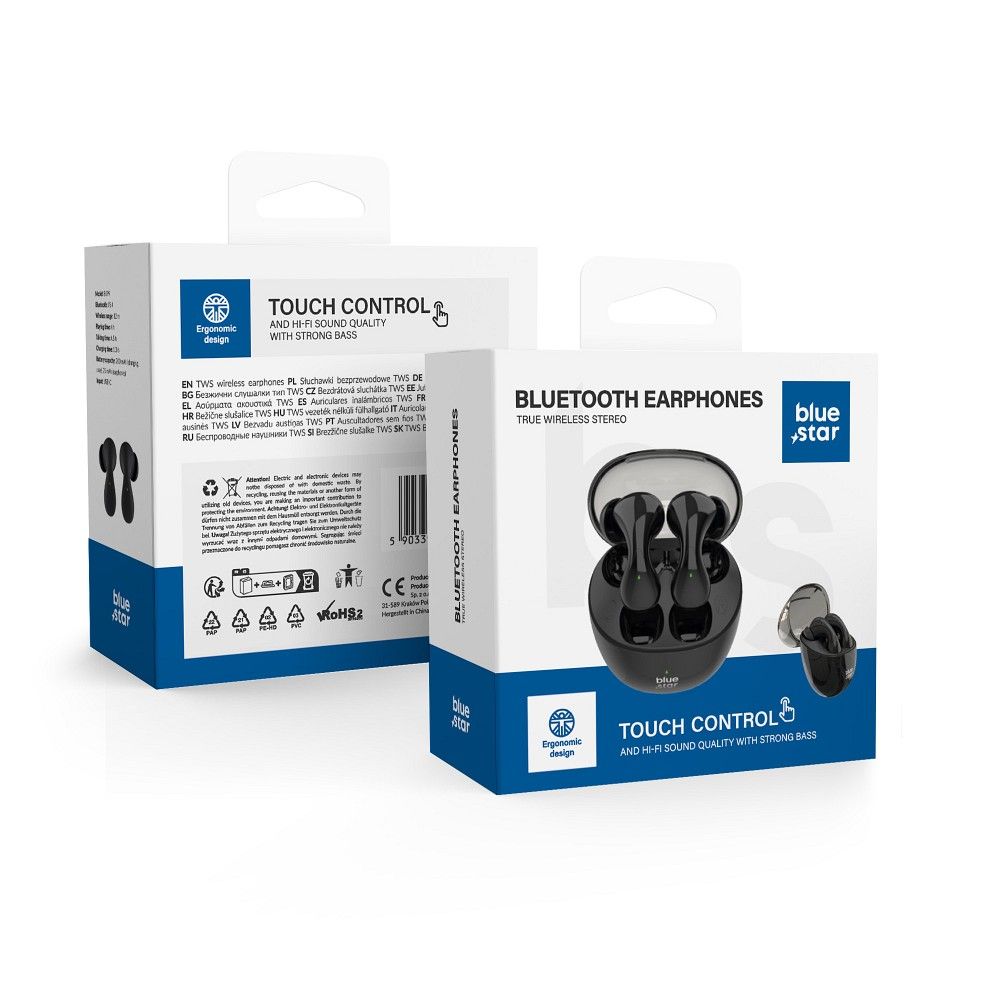 Casti Albastru Star Wireless Bk99 TWS Negru