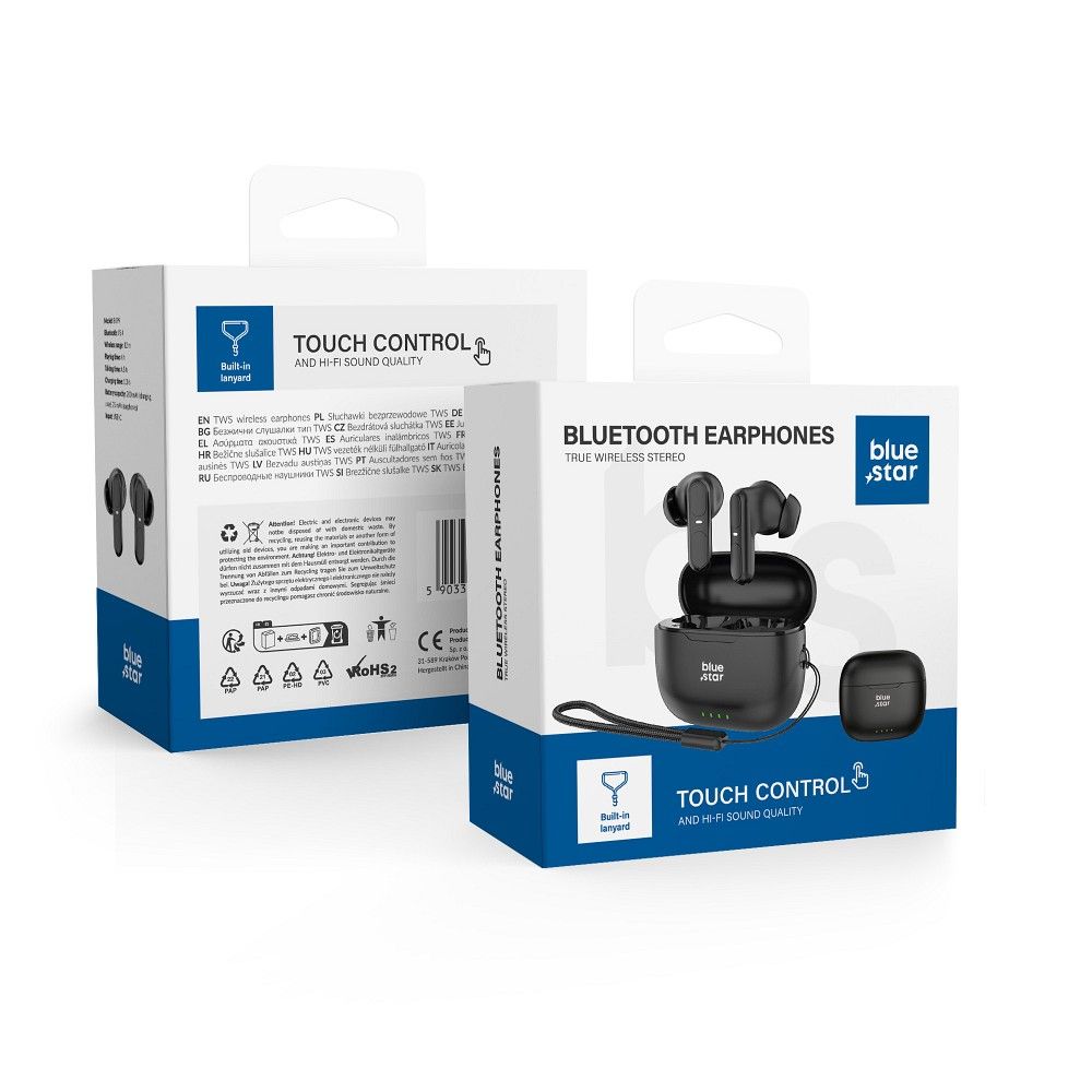 Casti Albastru Star Wireless Bk31 TWS Negru