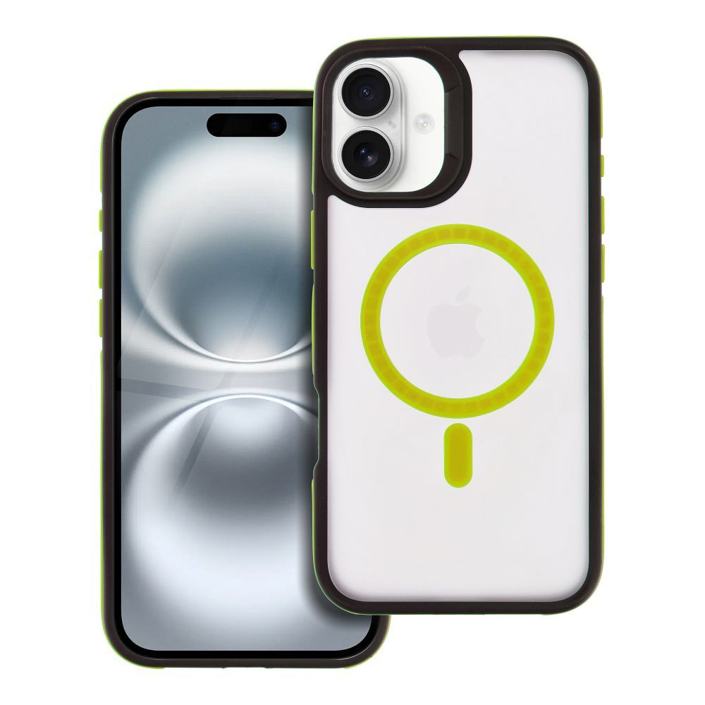 Husa Neo pentru iPhone 16 Plus Compatible cu Magsafe Galben