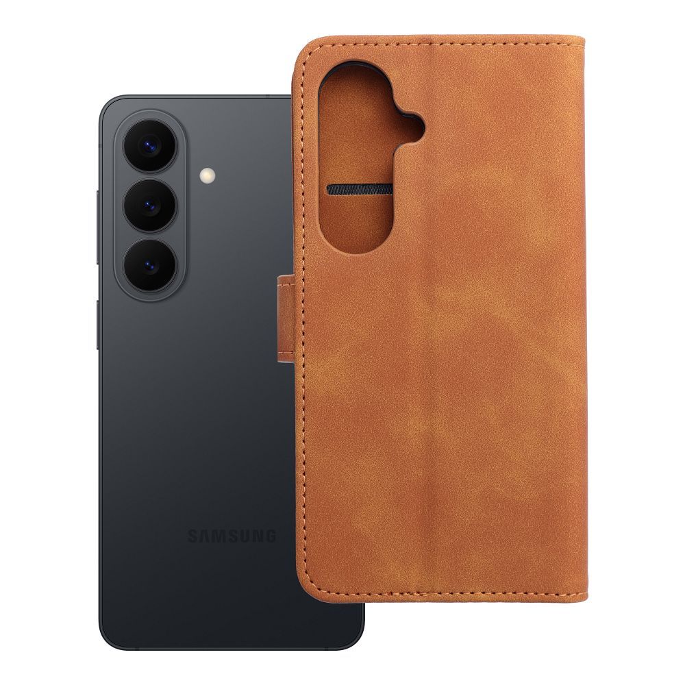 Husa Tender Book Flip pentru Samsung S26 Maro
