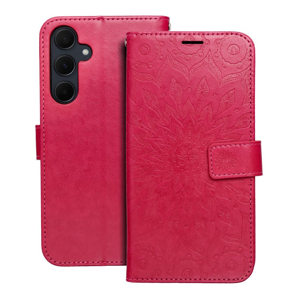Husa Mezzo Book Flip pentru Samsung A35 5G Mandala Magenta