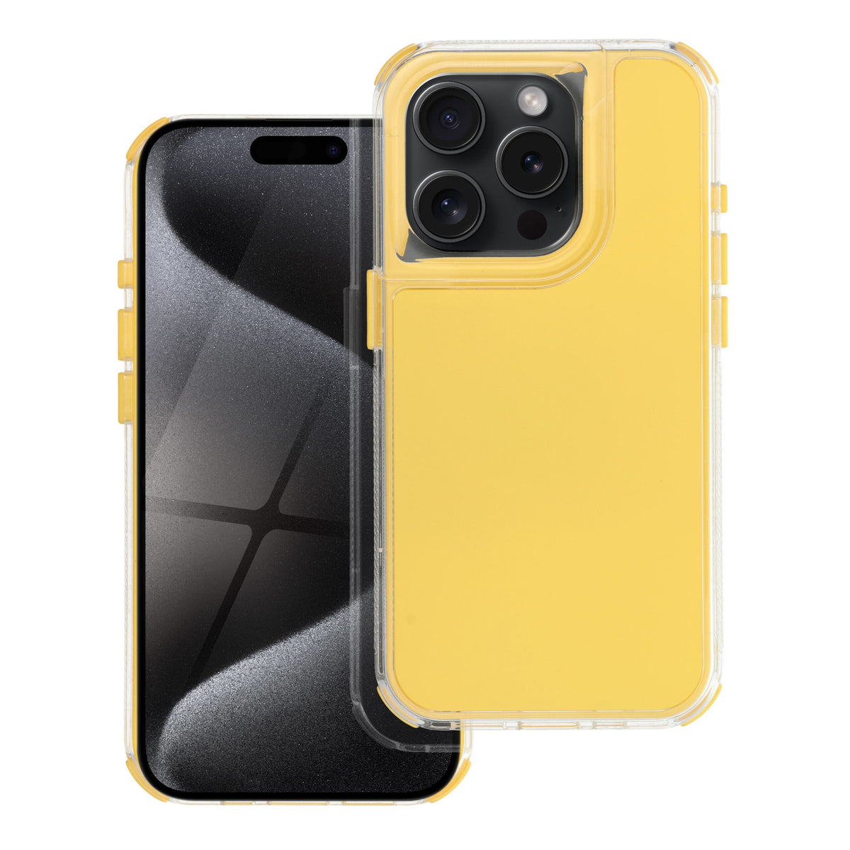 Husa Matrix pentru iPhone 15 PRO MAX Galben