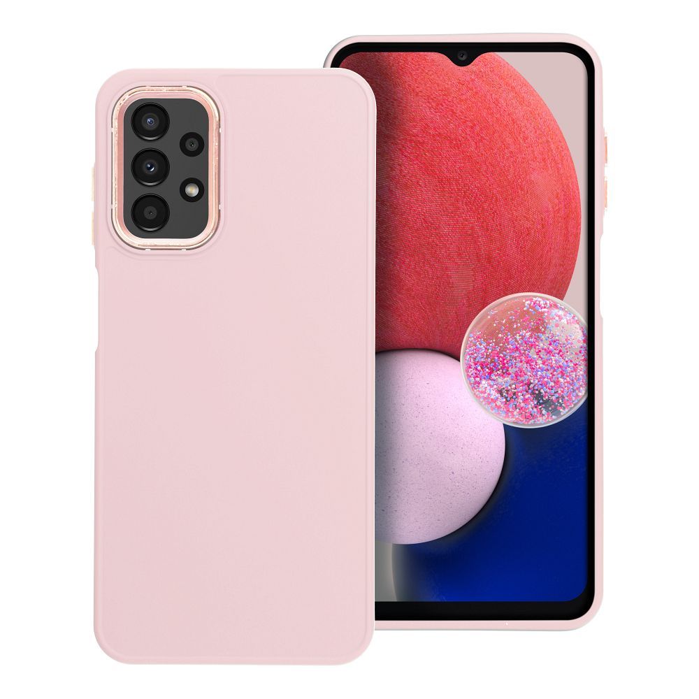 Husa Frame pentru Samsung A13 5G / A04s Powder Roz