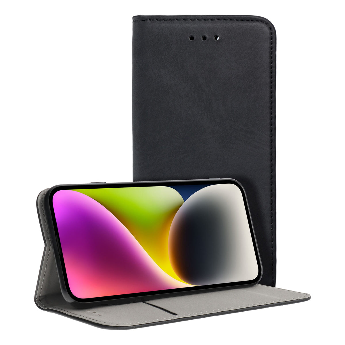 Husa Flip pentru Realme 14T 5G Smart Magneto Negru