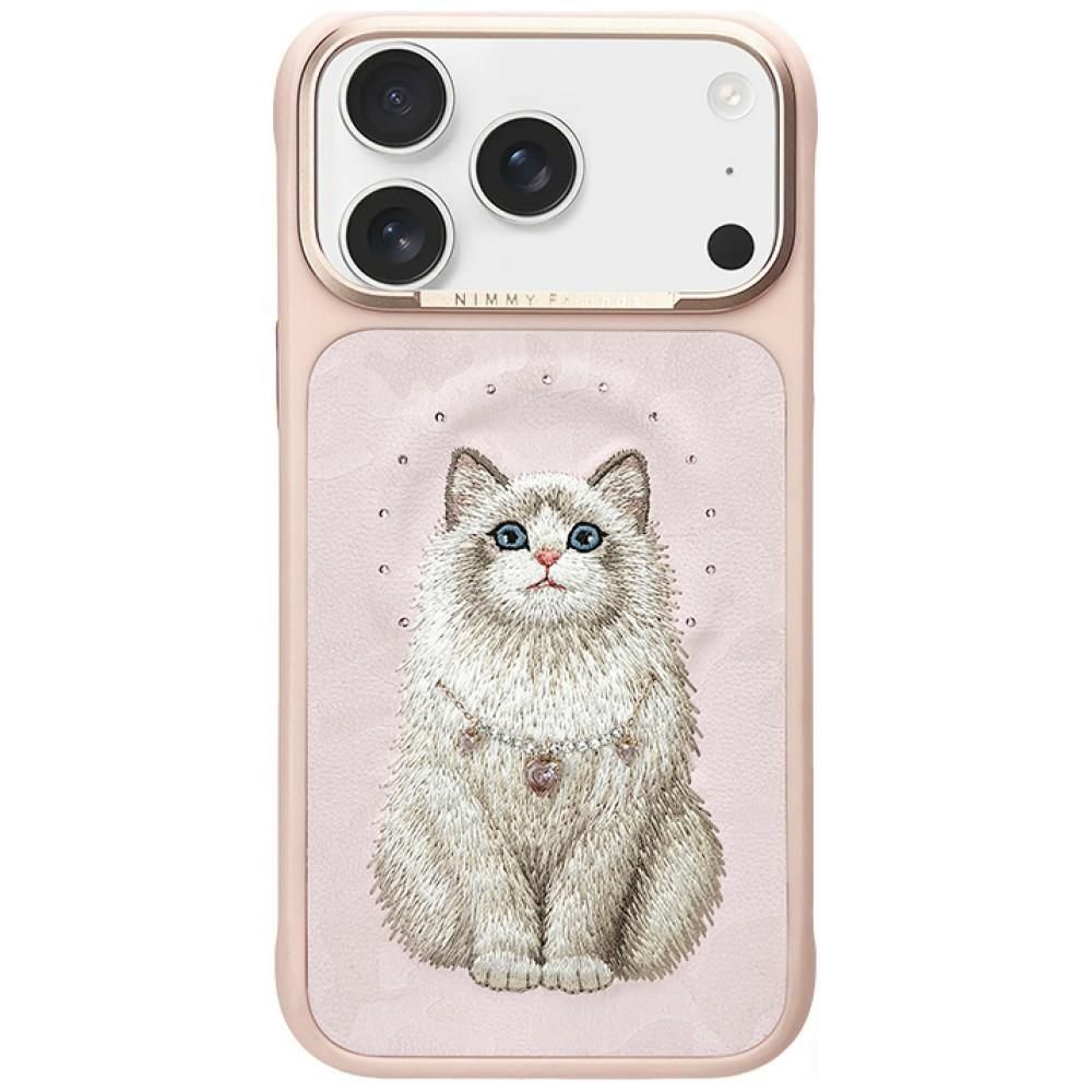 Husa Nimmy Lucky Fashion CAT Compatible cu Magsafe pentru iPhone 18 Pro Max/17 Pro Max Roz