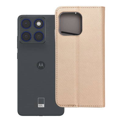 Husa Smart Book pentru Motorola Edge 70 Auriu
