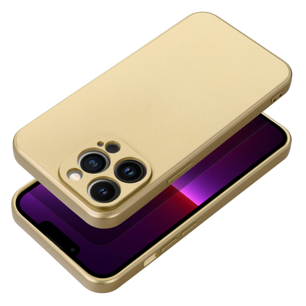 Husa Metallic pentru iPhone 17 Pro Max / 18 Pro Max (Low Camera Edge) Auriu