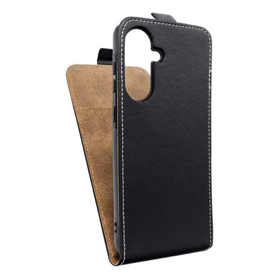 Husa Vertical Flip pentru Samsung A56 5G Slim Flexi Fresh Negru