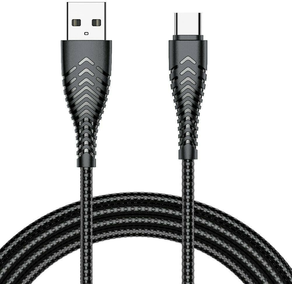 Cablu Veger USB A To Typ C 2,4A V104 1,2 M Negru