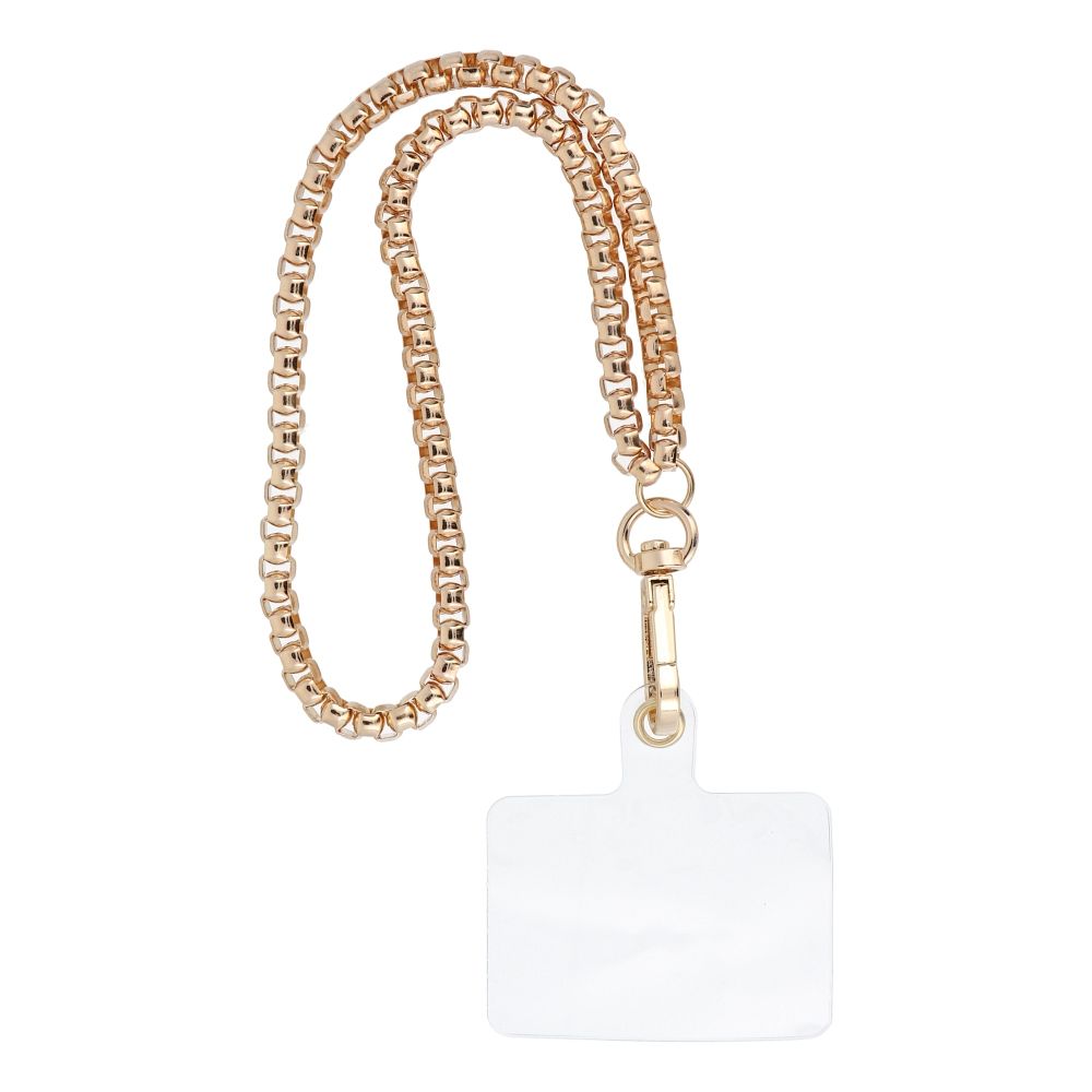 Husa Chain #42 Phone Lanyard, Phone Pendant / Cord Length 40cm (20cm In The Loop) / On Wrist - Auriu