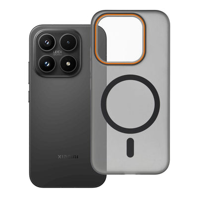 Husa Go Portocaliu pentru Xiaomi 17 Compatible cu Magsafe Negru