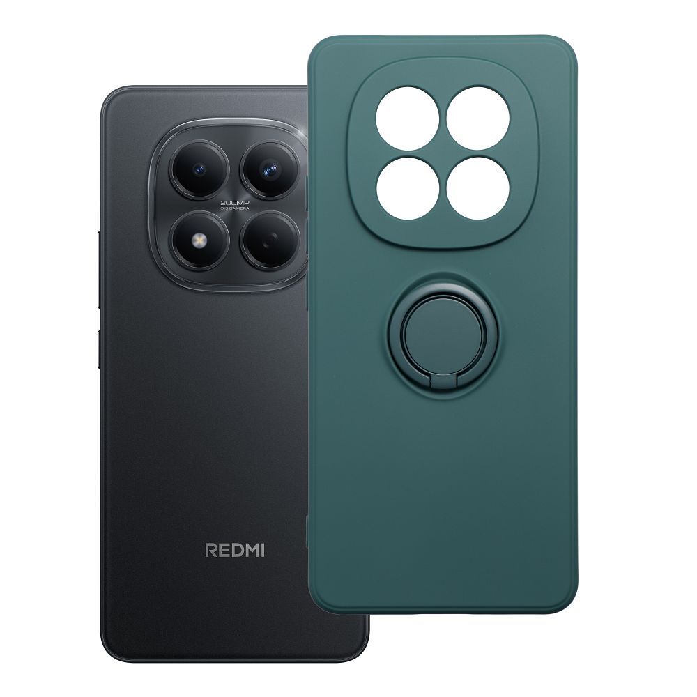 Husa Silicone Ring pentru Xiaomi Redmi Note 15 5G Verde