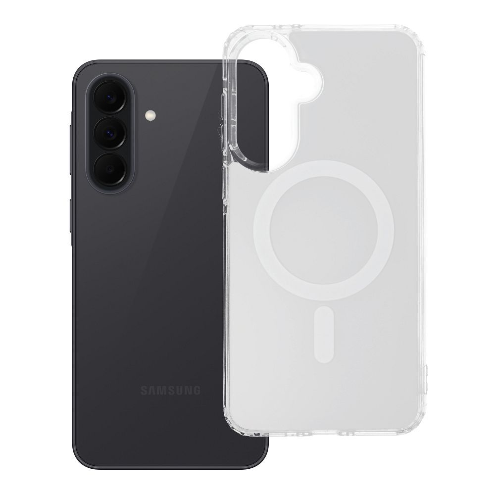 Husa Transparent Fusion Mag pentru Samsung A37 Compatible cu Magsafe Alb