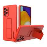 Husa Wozinsky Kickstand Silicone Stand Cover pentru Samsung Galaxy A73 Rosu