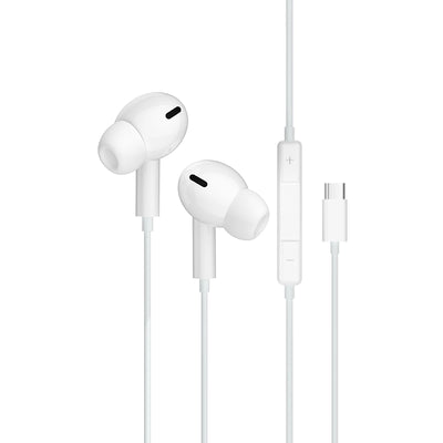 Casti Jellico Wired Ep3a Usb-c cu Microphone 1.2M Alb