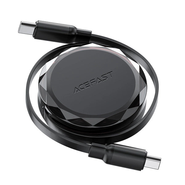 Cablu Acefast C13-03 Usb-c - Usb-c 60W Retractable - Negru