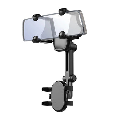 Suport Car Phone pentru Rearview Mirror - Negru