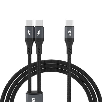 Cablu Dudao L3F 2in1 100W 1.2m 2 X Usb-c - Negru