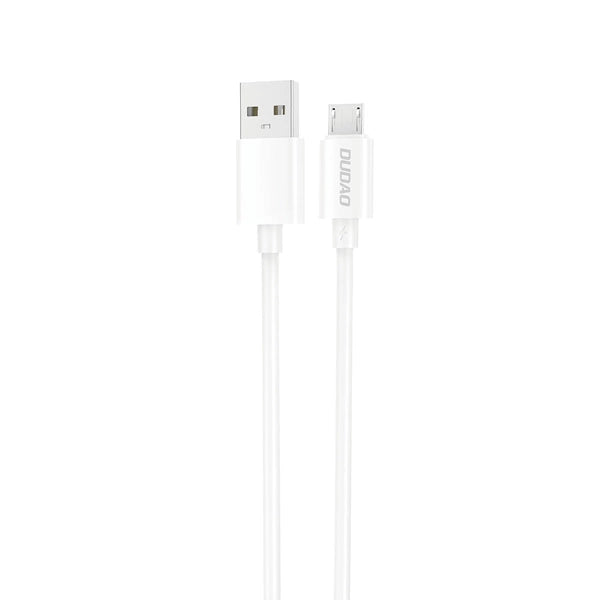 Cablu Dudao L4sm Usb-a / Micro USB 2A 1m - Alb