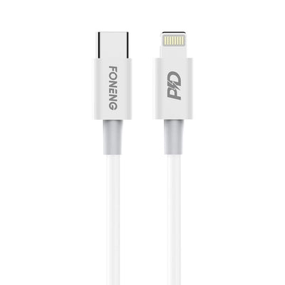 Cablu Foneng X31 Usb-c - Lightning PD 27W 1M Alb