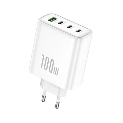 Incarcator priza Foneng Gan40 Gan PD 100W 3xUSB-C + 1xUSB Qc3.0 Alb
