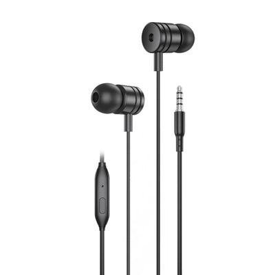 Casti Foneng Wired Ep200 Jack 3.5MM cu Microphone 1.2M Negru
