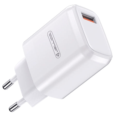 Cablu Jellico Incarcator priza A77 22,5W 1xUSB Qc3.0 + Usb-c Alb