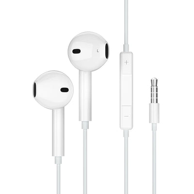 Casti Jellico Wired Ep2a Jack 3.5MM cu Microphone 1.2M Alb