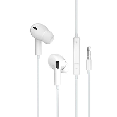 Casti Jellico Wired Ep3a Jack 3.5MM cu Microphone 1.2M Alb