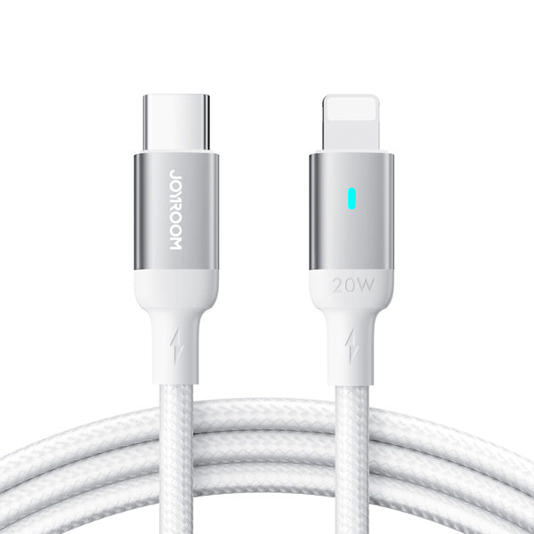 Cablu Joyroom Extraordinary Series A10 Lightning / Usb-c PD 20W 1.2 M - Alb