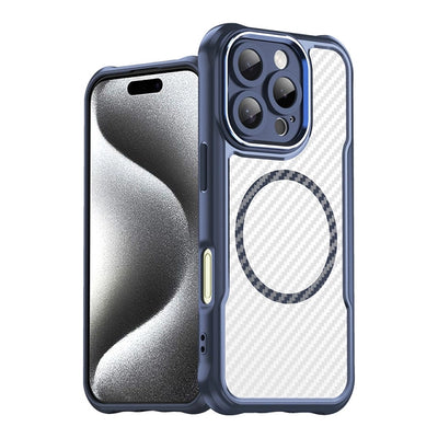 Husa Leading Series Magsafe Silicone pentru iPhone 16 Pro - Albastru