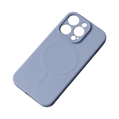 Husa Magsafe Compatible Silicone pentru iPhone 15 Pro Max Silicone - Gri