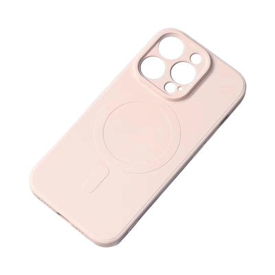 Husa Magsafe Compatible Silicone pentru iPhone 15 Pro Silicone - Cream