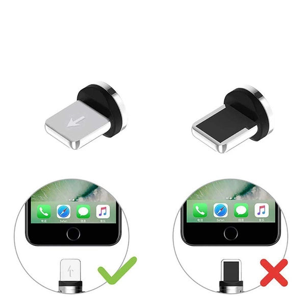 - Plug adapter for magnetic USB cablu Lightning Argintiu