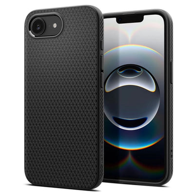 Husa Spigen Liquid Air iPhone 16e - Matte Negru