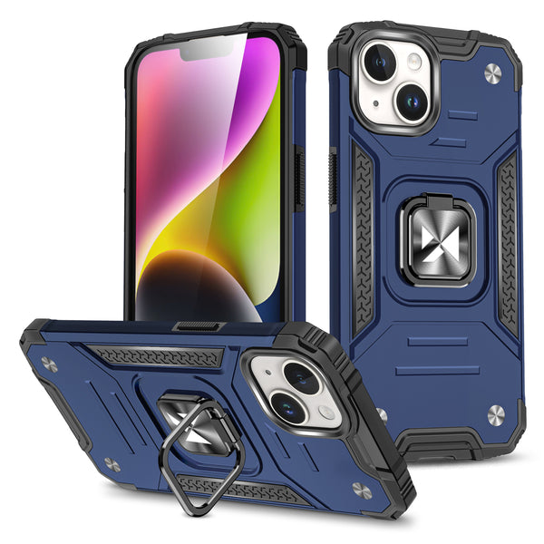 Husa Wozinsky Ring Armor iPhone 15 Plus iPhone 15 Plus Ring Armor - Albastru