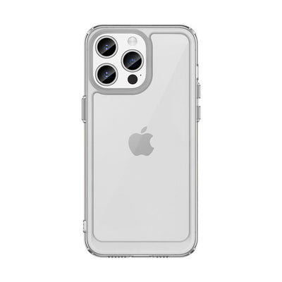 Husa iPhone 15 Plus Outer Space Reinforced cu Flexible Frame - Transparent