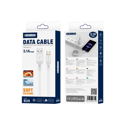 Cablu Jellico B29 Usb-c 3.1A 1M Alb