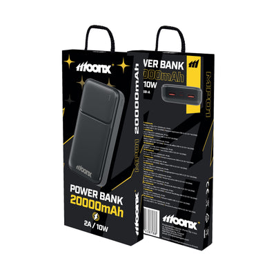 Acumulator extern Moonx Mp01 2A 10W 2xUSB 20000mAh Negru