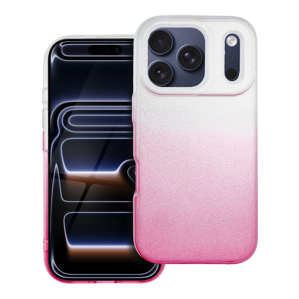 Husa Shining pentru iPhone 18 Pro / 17 Pro Transparentny Roz