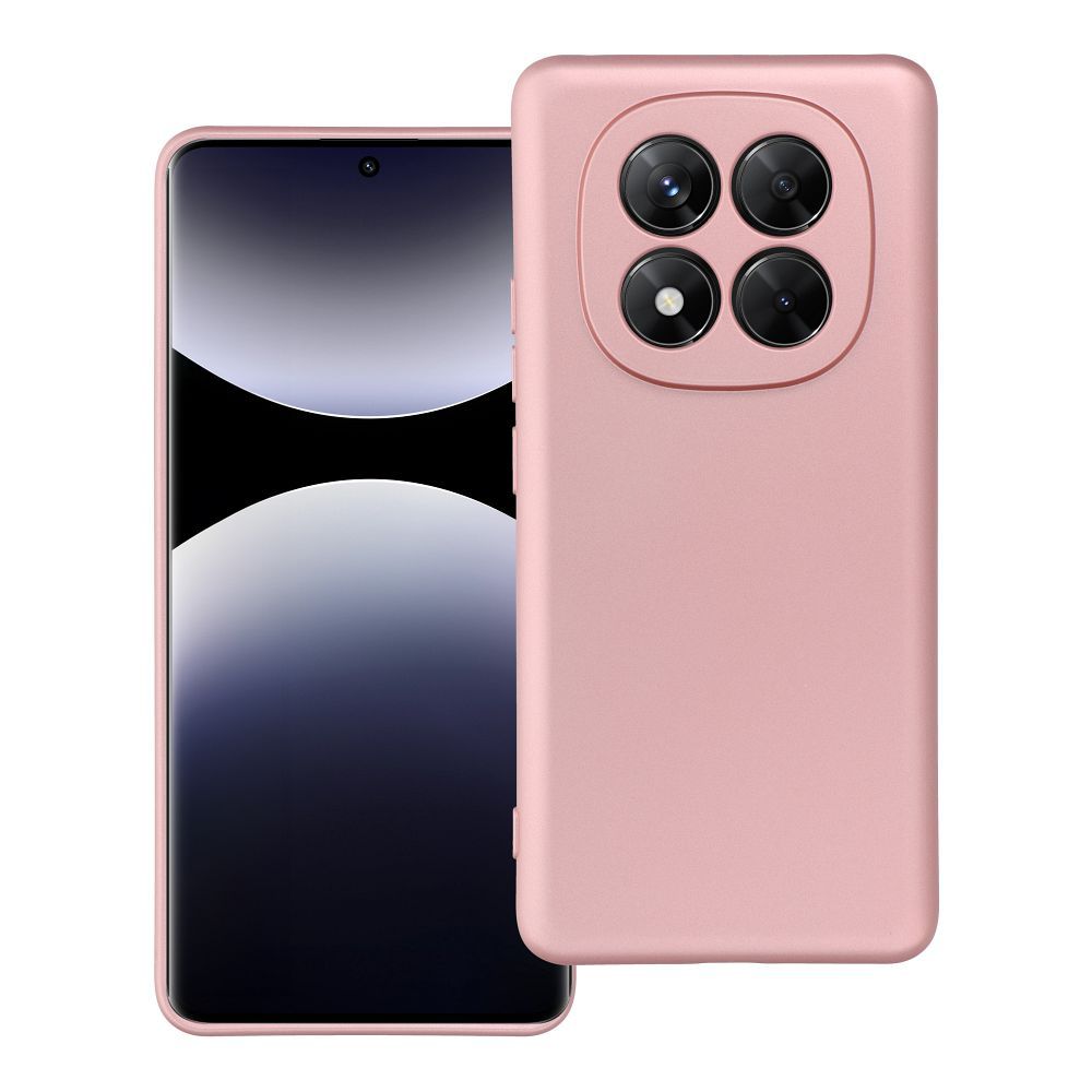 Husa Metallic pentru Xiaomi Redmi Note 14 PRO Plus 5G Roz