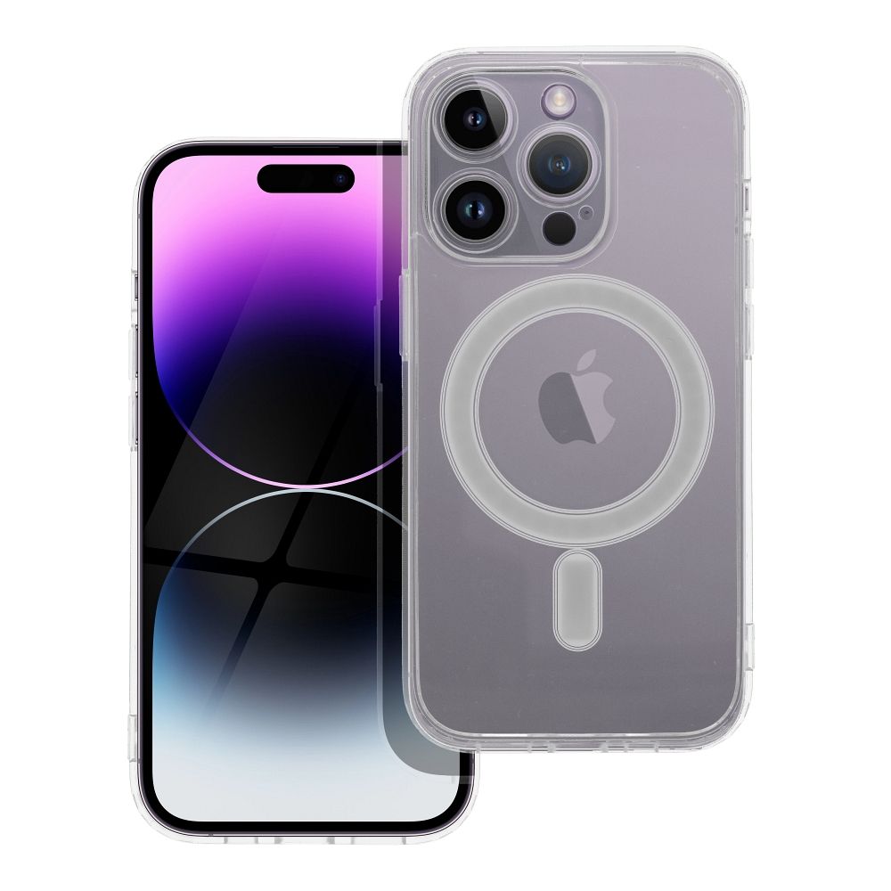 Husa Transparent Mag (STR / Camera Protection) pentru iPhone 14 PRO Compatible cu Magsafe Transparent