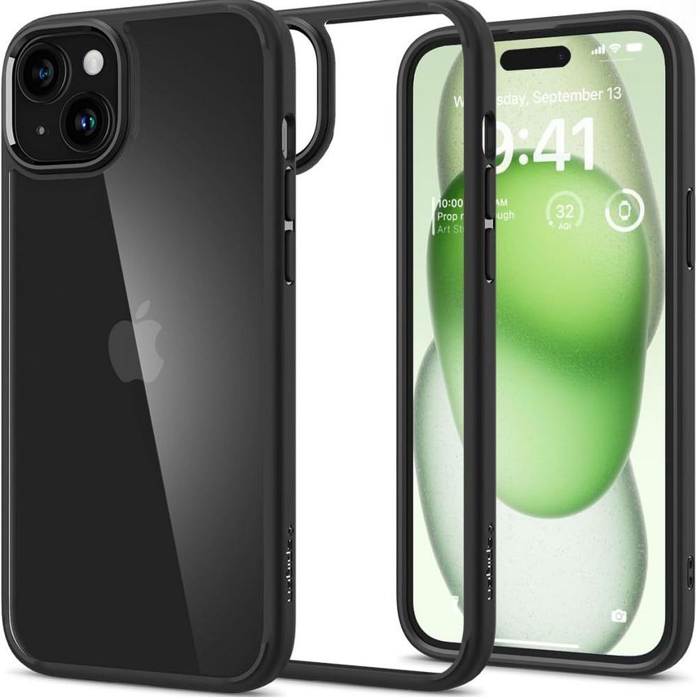 Husa Spigen Ultra Hybrid pentru iPhone 15 Plus mat Negru