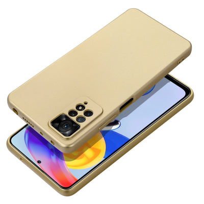 Husa Metallic pentru Xiaomi Redmi Note 14 PRO 4G Auriu