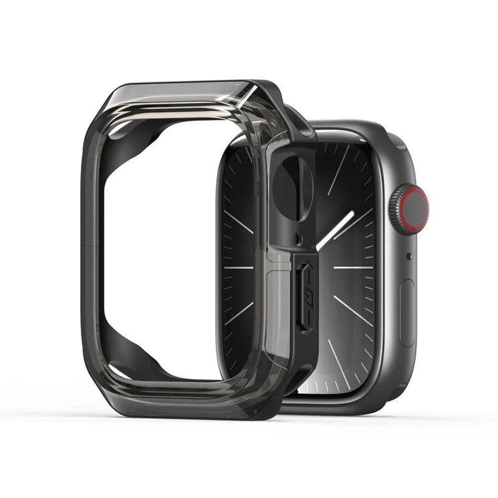 Husa DUX Ducis Tamo pentru Apple Watch Series 10 46 Mm Transparent cu Negru