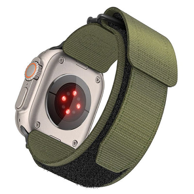 Curea Forcell To Apple Watch F-design Fa05 Nylon Hook-si-loop 38 / 40 / 41 Mm Verde