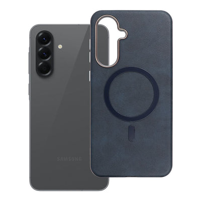 Husa Gentleman Mag pentru Samsung A56 Compatible cu Magsafe Bleumarin