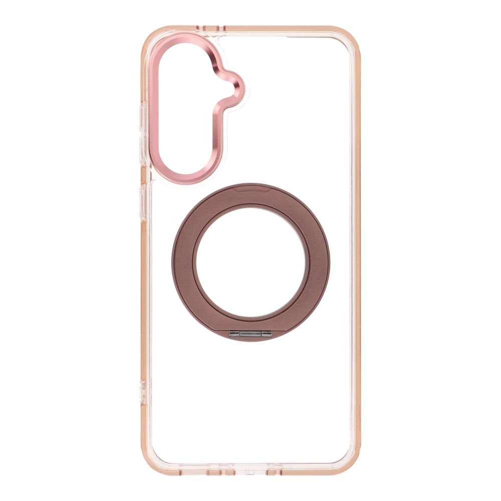 Husa pentru Samsung A56 Frame Circle Stand Compatible cu Magsafe Auriu